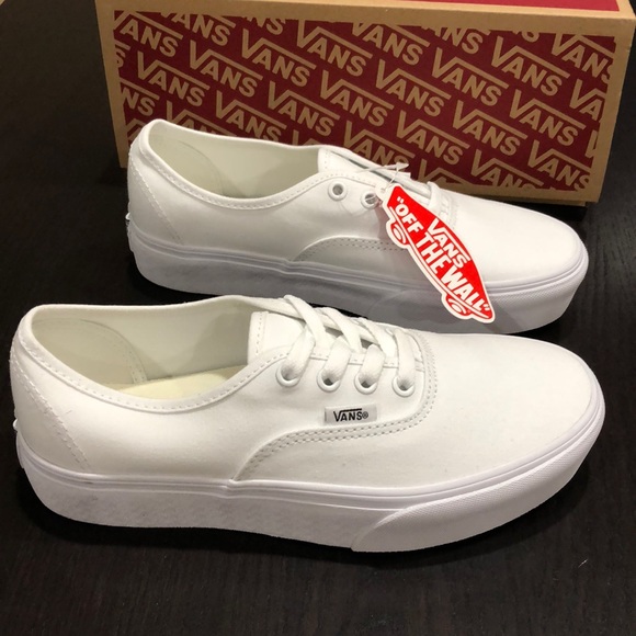 Vans Authentic Platform Mono White - Picture 2 of 8